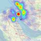 Venmore - Auction Department listings heatmap