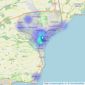 Venters Property - Kirkcaldy listings heatmap