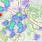 Venture Properties - Chester Le Street listings heatmap