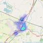 Victoria Estates & Property Management - Burscough listings heatmap