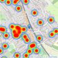 Village Estates - Radlett listings heatmap