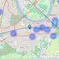 Village Properties - London listings heatmap