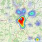 Vince Taylor Tofts - Uckfield listings heatmap