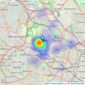 Virdee Estates - Birmingham listings heatmap