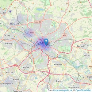 Vision Properties - Leeds listings heatmap