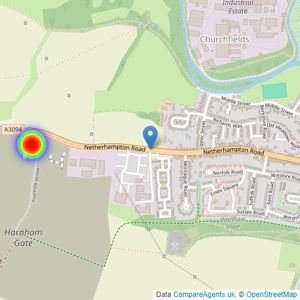 Vistry Bristol (Linden) listings heatmap