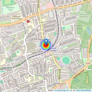 Vistry East London (Countryside) listings heatmap