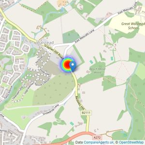 Vistry South East (Bovis) listings heatmap