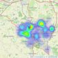 Vizors - Redditch listings heatmap