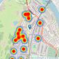 W. Hallett & Co - Kew listings heatmap