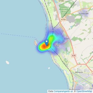 Waddell & Mackintosh - Troon listings heatmap