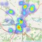 Waghorn & Company - Tonbridge listings heatmap