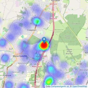 Wainwright Estates - Waterlooville listings heatmap