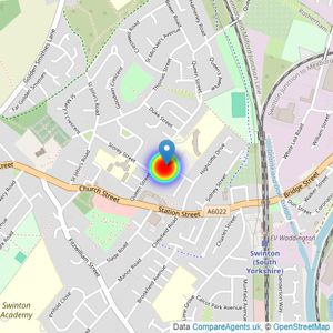 Wakefield and District Housing listings heatmap