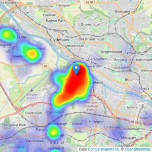 Walker Laird - Renfrew listings heatmap