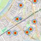 Wallakers - Surbiton listings heatmap