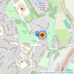 Walsall Housing Group listings heatmap