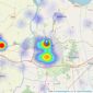 Walshe's Property - Scunthorpe listings heatmap