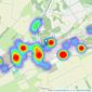 Walters Estate Agents - Woodhall Spa listings heatmap