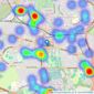 Wards - Dartford listings heatmap