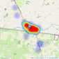 Wards - Headcorn listings heatmap