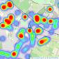 Wards - Rainham listings heatmap