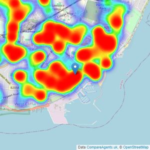 Wards - Ramsgate listings heatmap