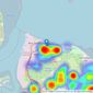 Wards - Sheerness listings heatmap