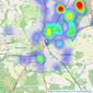 Wards - Tunbridge Wells listings heatmap