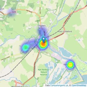 Warner Gray - Rye listings heatmap