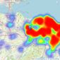 Warners Solicitors - Edinburgh listings heatmap