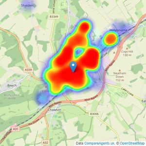 Warren Powell-Richards - Alton listings heatmap