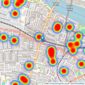 Warren Residential Sales & Lettings - Putney listings heatmap