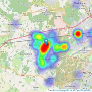 Waterfords - Fleet listings heatmap