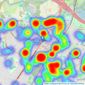 Watersons - Sale listings heatmap