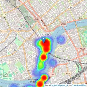 Waterview - Chelsea Harbour listings heatmap