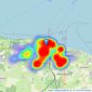 Watson Bull & Porter - Ryde listings heatmap