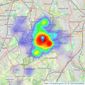 Watson Homes - Carshalton listings heatmap