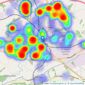 Watts & Morgan - Bridgend listings heatmap