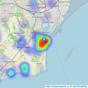 Watts & Morgan - Penarth listings heatmap