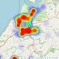 Webbers Property Services - Bideford listings heatmap