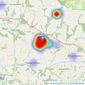 Webbers Property Services - South Molton listings heatmap