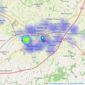 Webbers Property Services - Taunton listings heatmap