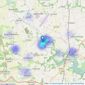 Websters Coltishall - Horstead listings heatmap