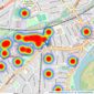 Websters Estate Agents - Twickenham listings heatmap