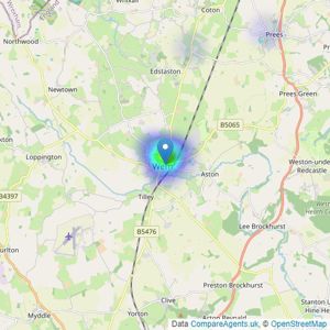 Welch Stokes - Shrewsbury listings heatmap