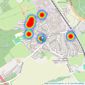 Welham Estates - Welham Green listings heatmap