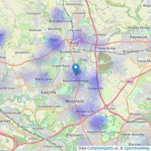 WeLocate - Bury listings heatmap