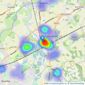 WentWorth Estate Agents - Twyford listings heatmap