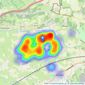 West Coast Properties - Nailsea listings heatmap